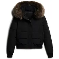Superdry for woman. W5011785A Bomber jacket Everest black (XXS), Casual, Recycled Polister, Sustainable