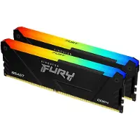 Kingston FURY Beast RGB DDR4-3200 - 32GB - CL16 - Dual Channel (2 pcs) - Intel XMP - Svart