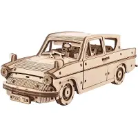 Ugears Flyvende Ford Anglia Mekanisk Tremodell Byggesett