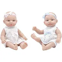 Rosa Toys Rosa Og Blå Kjoler Til Tvillingdukker 28 Cm