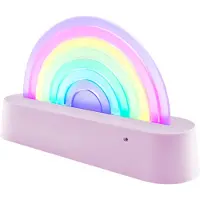 Lalarma Lampe - Dansing Rainbow - 18x11x4 cm - Lilla - - OneSize - Lampe