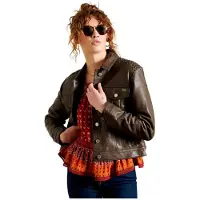 Superdry Leather Stateside Jakke