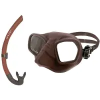 Spetton Mattbrown Camo Mattbrown Snorklingssett