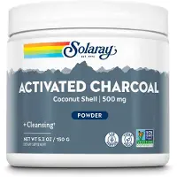 Solaray Aktivt Kull Kokosnøtt 150gr