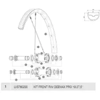 Mavic Deemax Pro 19 Framfelg