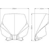 Puig Carenabris New Generation Sport Ducati Monster 1200/1200 R/1200 S/797/821 Frontrute