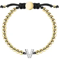 La Petite Story Boules Letter V Armbånd
