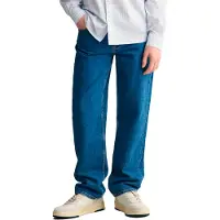 Gant for boy. 910096 Blue Relaxed Fit Jeans (10años= 140cm), Casual, Cotton, Denim, children's fashion
