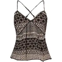 Superdry Printed Woven Ermeløs T-skjorte