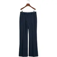 Gant for woman. 4150334 Slim fit flared navy dress trousers (34), Casual, Polyester