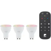 Eglo CONNECT-Z GU10 smartpærer - 3-pakning med fjernkontroll - 345 lm