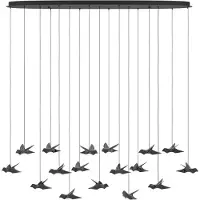 Stars of Light EGLO LED-hengelampe Paratebueno svart 17-fl