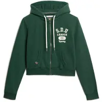 Superdry Athletic Relaxed Crop Genser Med Hel Glidelås