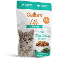 Calibra Life Pouch Sterilisert Laks I Saus 28x85g Våtfôr Til Katt