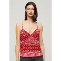 Superdry Printed Woven Ermeløs T-skjorte