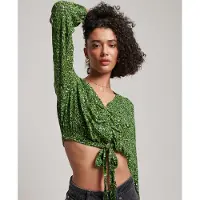 Superdry Vintage Tie Front Langermet Bluse