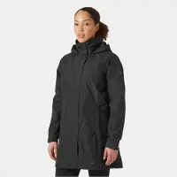 Helly Hansen Aden Long Regnjakke, Dame, Black