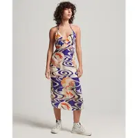 Superdry Vintage Midi Halter Slip Ermeløs Kjole