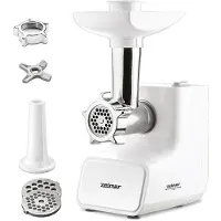 Zelmer ZMM3511B, 1500 W, Sølv, Hvit, 4 mm, 8 mm, 2 kg/min, Rustfritt stål, Plast