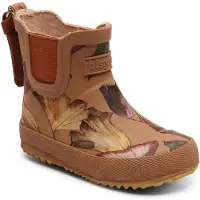 Bisgaard Gummistøvler - Kort - Camel Blomster - - 27 - Gummistøvler