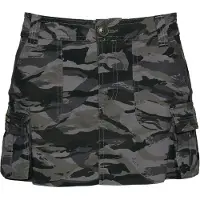 Superdry for woman. W7210305A Skirt Utility Parachute grey (M), Casual, Camouflage, Cotton