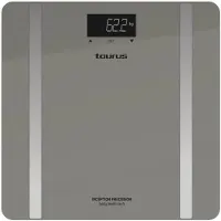 Taurus Inception Precission, elektronisk personvekt, 180 kg, 100 g, grå, 3 kg, kg, lb