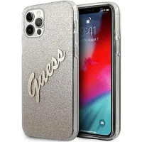 GUESS GUHCP12LPCUGLSGO iPhone 12 Pro Max 6,7" gull/gull hardcase Glitter Gradient Script
