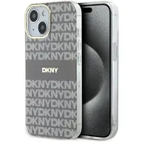 DKNY IML Mono & Stripe MagSafe-etui for iPhone 15 / 14 / 13 - beige