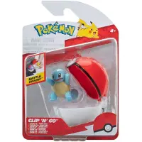 Pokémon Figur - Clip N Go - Squirtle m. Poke Ball - - OneSize - Lekefigur