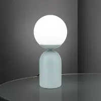 Orion Stanley bordlampe, lysegrønn, høyde 32 cm, keramikk/glass