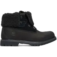 Timberland for woman. TB18149A0011 Leather boots Authentic Mid Warm black (37.5 W), Flat, Laces, Casual