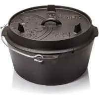 Petromax Dutch Oven ft9 with a flat base, støpejernsgryte