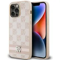 DKNY Dkhcp14xpcptssp Iphone 14 Pro Max 6.7 Leather Checke Mono Pattern&printed Stripes Telefondeksel