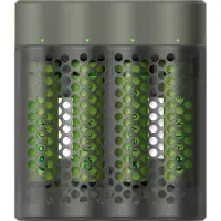 GP Batteries M451/100AAAHCE-2WB4, Nikkelmetallhydrid (NiMH), AAA, 4 stykker, Batterier medfølger