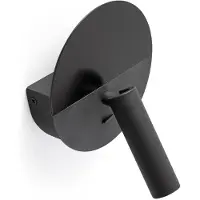 Faro LED vegglampe Duas med USB-ladekontakt, svart