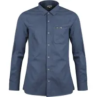 Lundhags Ekren Solid Ms LS Shirt, skjorte, herre, blå