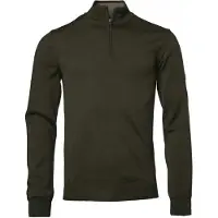 Chevalier Aston Half Zip Merino Langarmet trøye Herre, M, Mørkgrønn