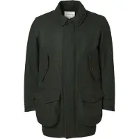 Chevalier Burley Chevalite Wool Coat Men Dark Green Melange XL