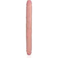 Shots Dobbeldildo Slim Double Ended Dong Sort - 35,6 cm
