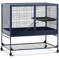 Savic Royal Suite 100, marineblå - Hovedburet: L 99,8 x B 63,2 x H 99 cm