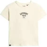Superdry Tattoo Rhinestone Fitted Kortarmet T-skjorte