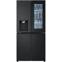 LG GMG861EPAE kombiskap 508 liter, klasse E, Essence matt svart