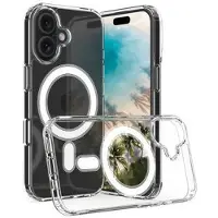 Mtp Products iPhone 16 Plus Hybrid-deksel - MagSafe-kompatibel - Gjennomsiktig