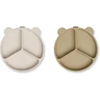 Liewood Avstand Skåler - 2-pack - Stacy - Sandy/Havre Mix - - OneSize - Skål