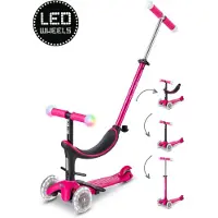 Micro Sparkesykkel - Mini2grow Deluxe Magic LED - Rosa - - OneSize - Sparkehjul