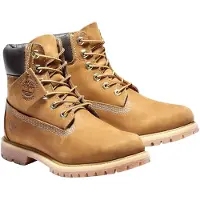 Timberland for woman. TB1103602141 6 Inch Premium brown waterproof leather boots with lace-up fastening (40 W), Flat, Laces, Casual, Sustain