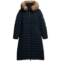 Superdry for woman. W5011790A Fuji Coat Long navy (M), Casual, Recycled Polister, Sustainable