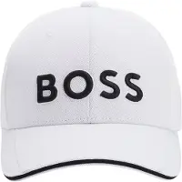 BOSS for man. 50519247 Cap Us white (OSFA), Casual, Polyester