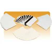 Zebra Premier - Polyvinylklorid (PVC) - gul - 100 stk kort (en pakke 5) - for Zebra P110m
