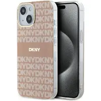 DKNY IML Mono & Stripe MagSafe-etui for iPhone 15 Plus / 14 Plus - Rosa